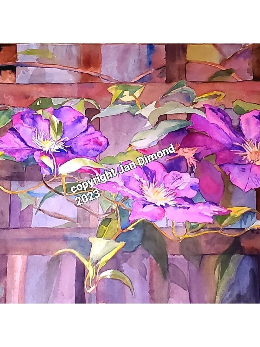 Watercolor Painting, Original, Signed by Artist, One of a kind - 22" x 17"